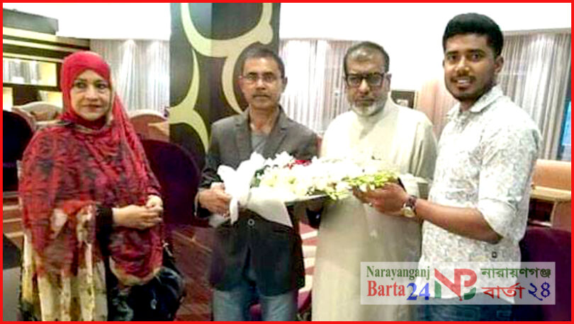 না.গঞ্জ জেলা প্রবাসী কল্যাণ পরিষদের পক্ষে সেলিম ওসমানকে ফুলেল শুভেচ্ছা
