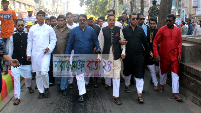 শামীম ওসমানের জনসভায় কাউন্সিলর সজল ও সানি‘র চমক