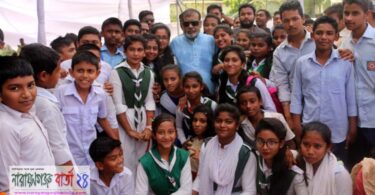 শিক্ষার্থীদের নিয়ে বঙ্গবন্ধুর জন্মবার্ষিকী উদযাপন সেলিম ওসামনের
