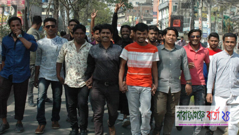 যুবলীগের মামুন আহমেদ ইমনের পক্ষে শামীম ওসমানের জনসভায় যোগদান