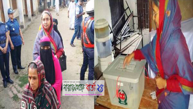 লাইনে দাঁড়িয়ে ভোট দিলেন শিক্ষামন্ত্রী