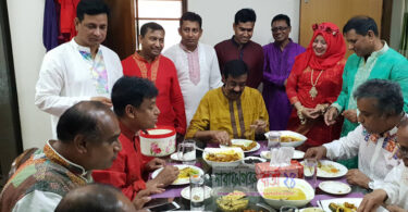 বৈশাখে এক টেবিলে এমপি শামীম ওসমান ও এসপি হারুন