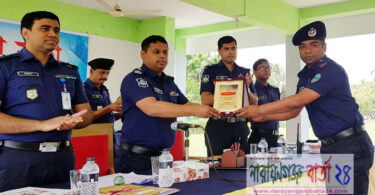 চাঁদপুর জেলার শ্রেষ্ঠ ওসি মতলব উত্তর থানার মিজানুর রহমান