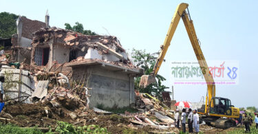 রূপগঞ্জে গুড়িয়ে দেয়া হলো আরো অর্ধশত স্থাপনা