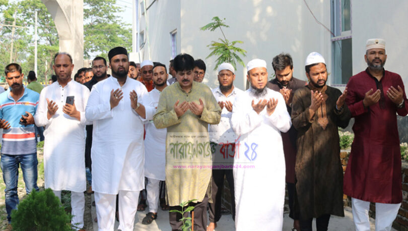 সোনারগাঁয়ে মসজিদ উদ্বোধন করলেন এমপি খোকা