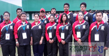 এয়ারগান শ্যূটিং চ্যাম্পিয়নশীপে না.গঞ্জ রাইফেল ক্লাবের দল