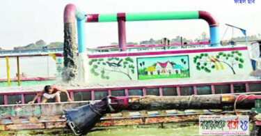 মেঘনায় অবৈধভাবে বালু উত্তলন, ড্রেজারসহ গ্রেফতার-৭