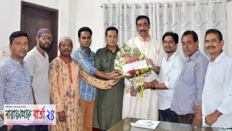 এমপি শামীম ওসমানের সাথে না.গঞ্জ ফটো জার্নালিস্ট এসো. এর সাক্ষাত