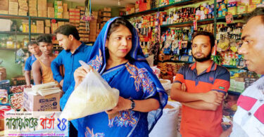 মতলব উত্তরে নিষিদ্ধ ৫২ পণ্য বন্ধে ইউএনও’র অভিযান