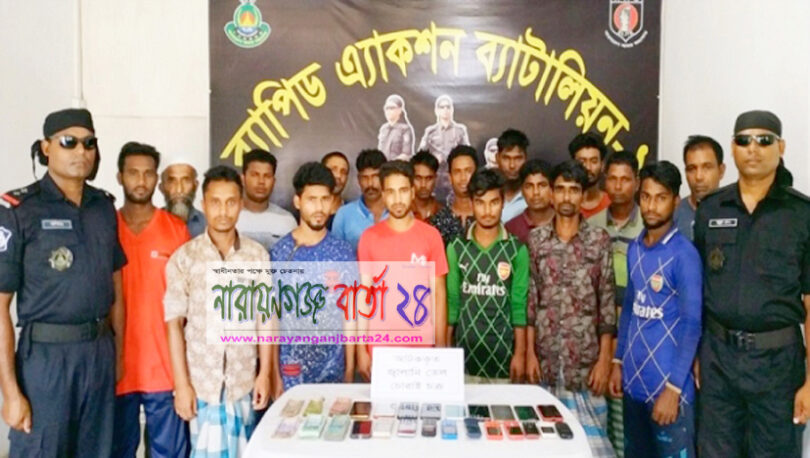 রূপগঞ্জে বিপুল পরিমাণ ডিজেল-অকটেনসহ আটক-১৮