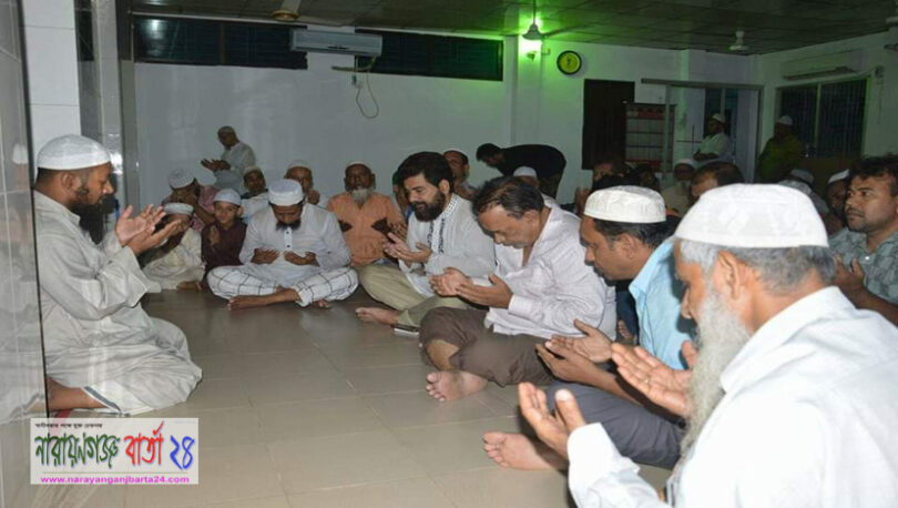 প্রয়াত সাংসদ নাসিম ওসমানের জন্য গণপুর্ত ঠিকাদার সমিতির দোয়া