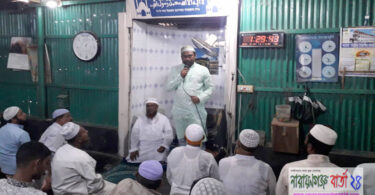 শেখ হাসিনার স্বদেশ প্রত্যাবর্তন দিবেসে খান মাসুদের উদ্যোগে দোয়া