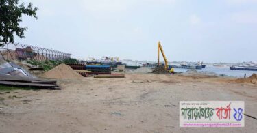 মেঘনা নদীর তীরের অবৈধ স্থাপনা উচ্ছেদ