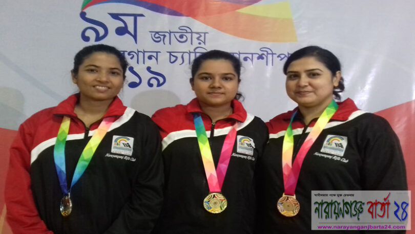 জাতীয় এয়ারগান শ্যূটিংয়ে রাইফেল ক্লাবের স্বর্ন, রৌপ্য ও ব্রোঞ্জ জয়