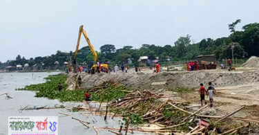সোনারগাঁয়ে আমান গ্রুপের অবৈধ স্থাপনা উচ্ছেদ, ২ কর্মকর্তা আটক