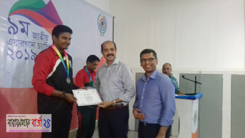 এয়ারগান শ্যূটিং চ্যাম্পিয়নশীপে না.গঞ্জ রাইফেল ক্লাবের ১ম রৌপ্য জয়