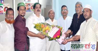 এমপি খোকার সাথে এনপিজেএ’র নব কমিটির সৌজন্য সাক্ষাত