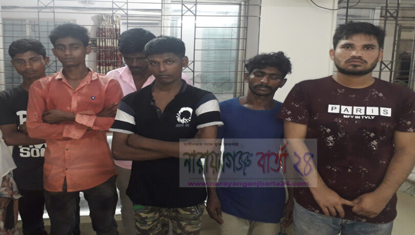 চাষাড়ায় পুলিশের অভিযানে নারীসহ ৭ ছিনতাইকারী গ্রেফতার 