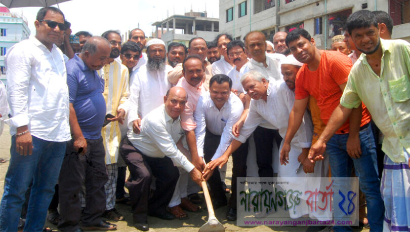 দেওভোগে ডিএসএস ক্লাব মাঠকে স্টেডিয়াম করার প্রকল্প কাজের উদ্বোধন