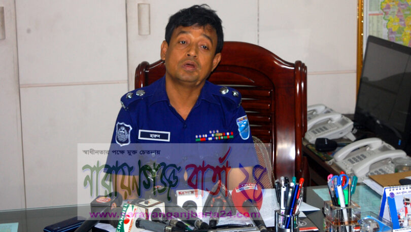 অপরাধীদের আইনের আওতায় আনাই পুলিশের কাজ : এসপি হারুন