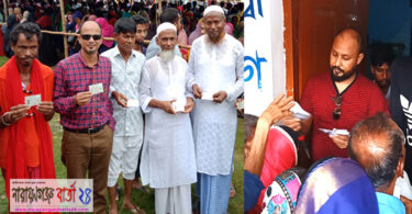 সোনারগাঁয়ের জামপুরে উৎসবমুখর পরিবেশে স্মার্ট কার্ড বিতরণ