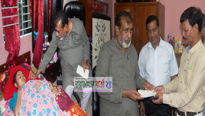 ক্যান্সার আক্রান্ত খাদিজার পাশে এমপি সেলিম ওসমান