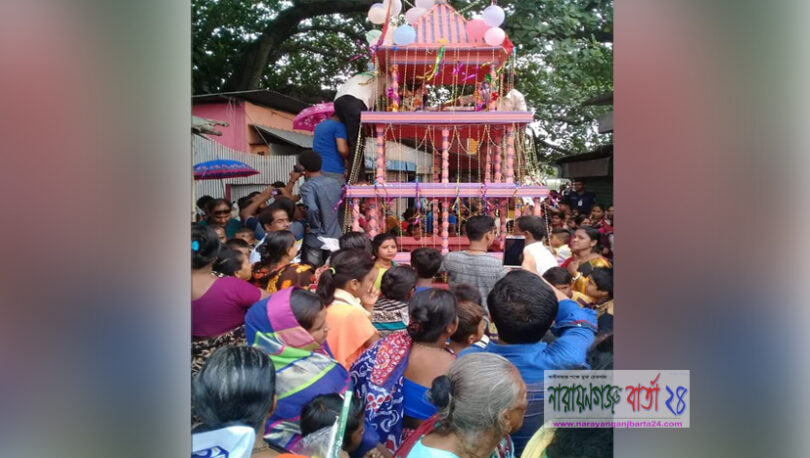 বন্দরে মন্দিরে জগন্নাথ দেবের রথযাত্রা উৎসব পালিত