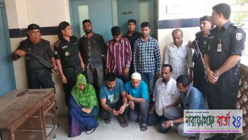 খানপুর হাসপাতালে র‌্যাবের অভিযানে নারীসহ ১৯ দালাল আটক