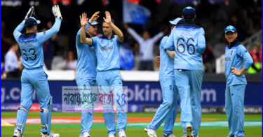শ্বাসরুদ্ধকর ম্যাচে সুপার ওভারে বিশ্ব চ্যাম্পিয়ন ইংল্যান্ড