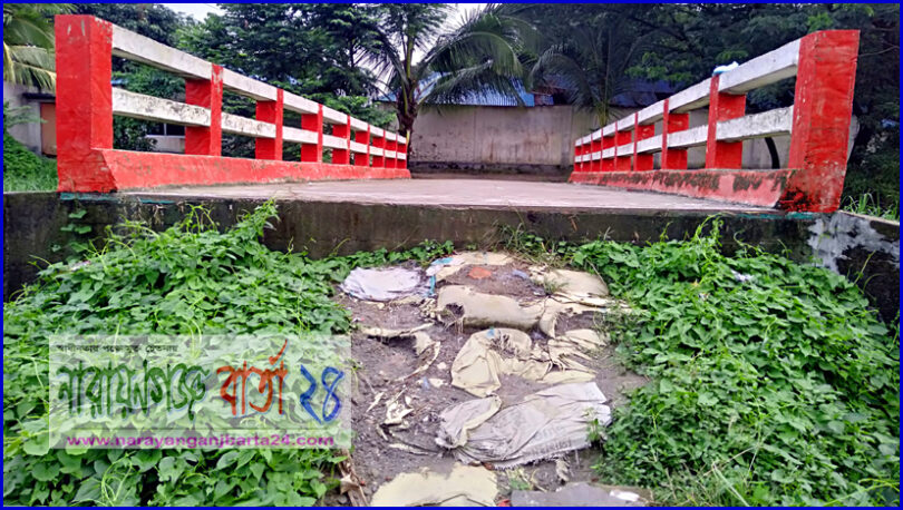 মদনপুরে সেতু থাকলেও চলাচলের সড়ক না থাকায় জনদুর্ভোগ চরমে