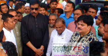 সোনারগাঁয়ে যুবলীগ নেতার মায়ের কুলখানিতে এমপি শামীম ওসমান ও খোকা