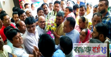 কাঞ্চন পৌরসভার মেয়র রফিকুল ইসলামের দায়িত্ব গ্রহন