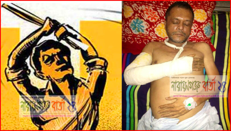 মাসদাইরে ব্যবসায়ী‌ র‌নিকে পি‌টি‌য়ে আহত