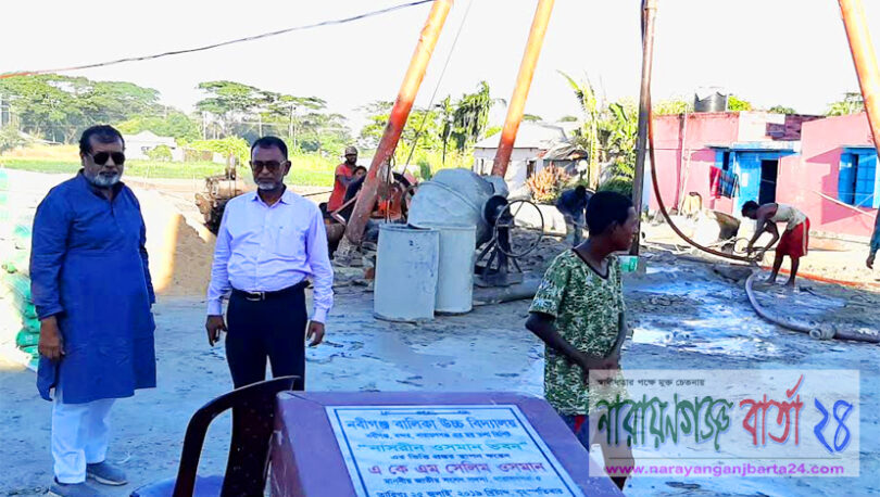 নবীগঞ্জ গালর্স স্কুলের ভবন নির্মাণ, পরিদর্শনে সেলিম ওসমানের সন্তোষ প্রকাশ