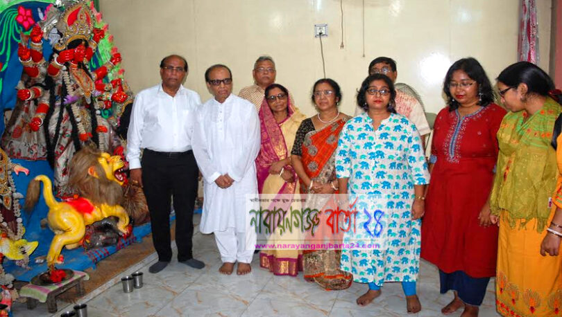 না.গ‌ঞ্জের নাগ মহাশয় আশ্রম পরিদর্শন করলেন বিচারপতি সৌমেন্দ্র
