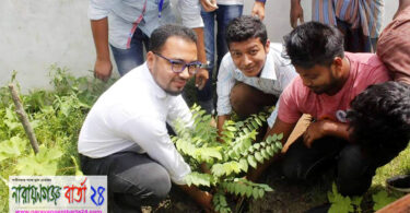 একতা ব্লাড ফাউন্ডেশনের উদ্যোগে বৃক্ষরোপন কর্মসূচী