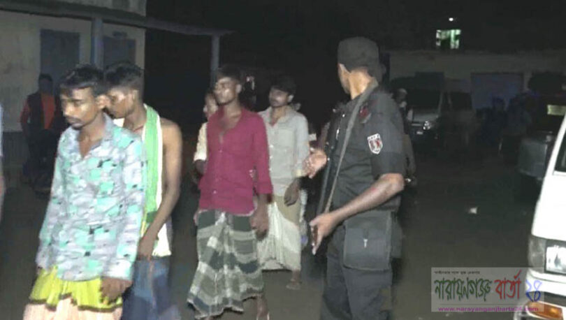 রূপগঞ্জে গাঁজাসহ ১৭ মাদক কারবারি গ্রেফতার