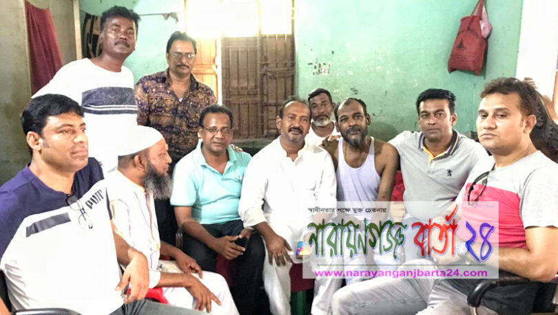 যুবলীগ নেতা জুয়েলের শয্যা পাশে আহাম্মদ আলী রেজা উজ্জল
