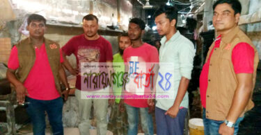 তল্লায় অস্বাস্থ্যকর প‌রি‌বেশে খাদ্য প্রস্তুত করায় ৪ জন‌ আটক