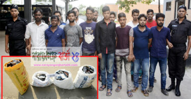না.গঞ্জে ছিনতাইকারী চক্রের ১৪ সদস্য গ্রেফতার, ১২৫০টি মোবাইল উদ্ধার