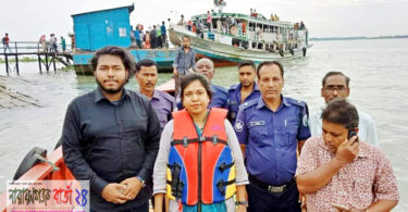 চাঁদপুরে নির্বাহী কর্মকর্তার নেতৃত্বে ইলিশ রক্ষায় মেঘনা নদীতে অভিযান