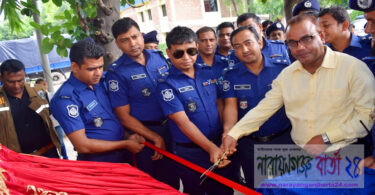 পুলিশ লাইন্স মসজিদের ভিত্তিপ্রস্তর উদ্বোধন করলেন এসপি হারুন