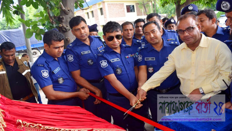 পুলিশ লাইন্স মসজিদের ভিত্তিপ্রস্তর উদ্বোধন করলেন এসপি হারুন