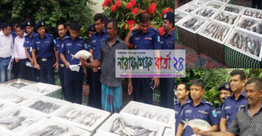 এসপি হারুনকে নতুন পালপাড়া সার্বজনীন পূজা কমিটির শুভেচ্ছা
