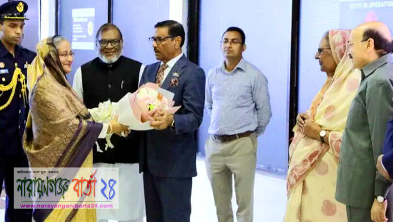 সফর শেষে দেশে ফিরেছেন প্রধানমন্ত্রী শেখ হাসিনা
