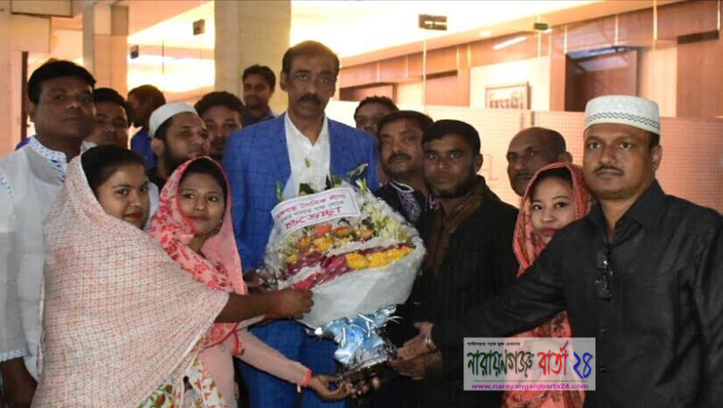 এমপি শামীম ওসমানকে বন্দর থানা বঙ্গবন্ধু সৈনিক লীগের শুভেচ্ছা
