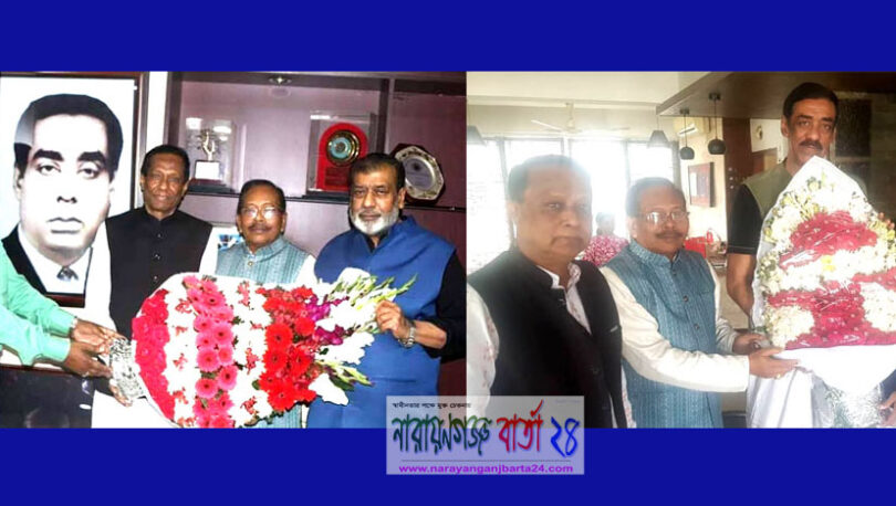 এমপি সেলিম ও শামীম ওসমানের সাথে রশীদ-কাজিমের সাক্ষাৎ
