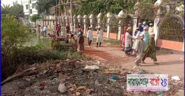 বন্দরে শাহীমসজিদ এলাকায় ময়লায় সয়লাব