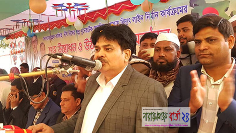 নুনেরটেক গ্রামকে আলোকিত করলেন এমপি খোকা