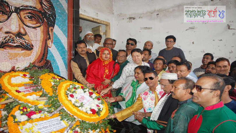 বিজয় দিবসে বঙ্গবন্ধুর প্রতিকৃতিতে মেয়র আইভীর পুষ্পস্তবক অর্পণ